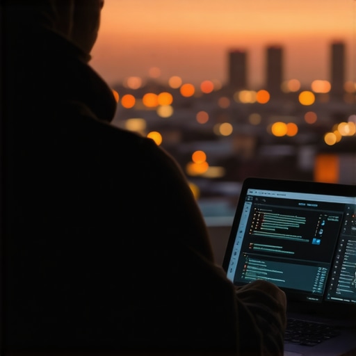 Person reviewing local SEO metrics on a laptop with Aurora cityscape behind