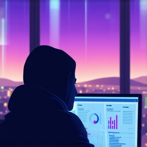 Person analyzing local SEO data on a laptop with Aurora cityscape