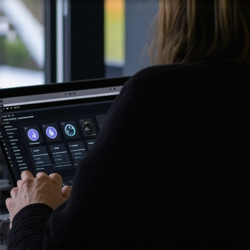 Analyzing Local SEO Metrics Person reviewing Aurora local SEO data on a laptop