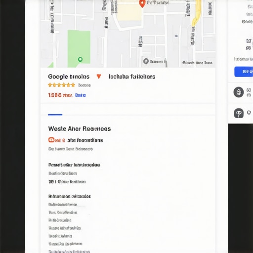 Sample Google My Business profile showing optimized details and reviews